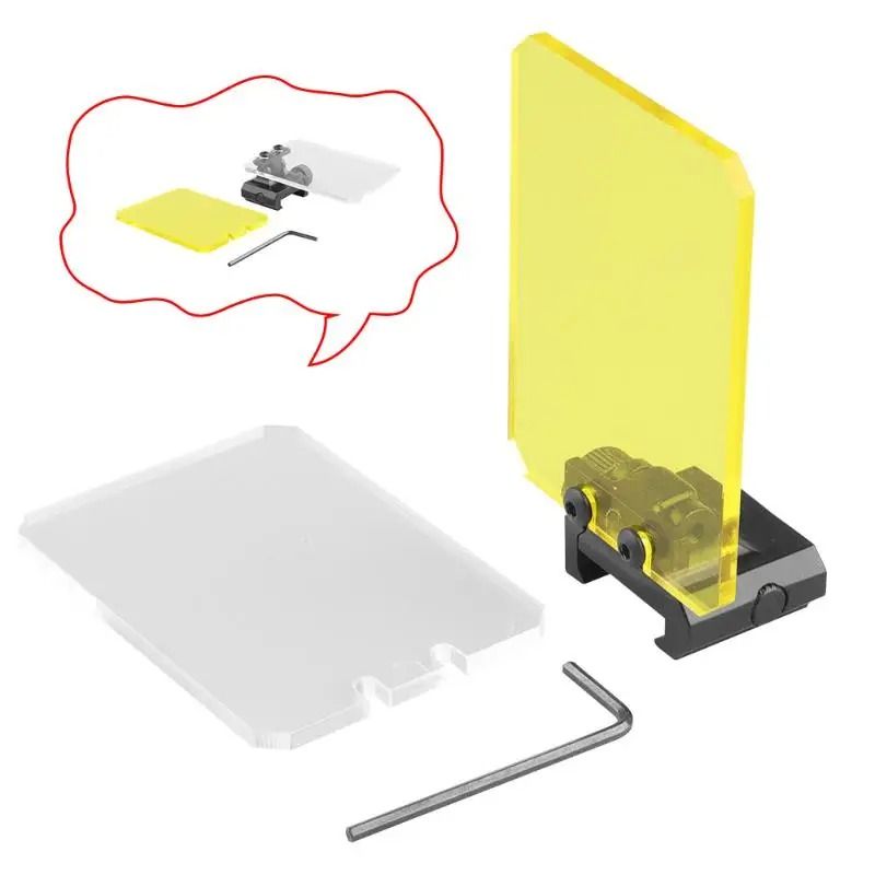 Foldable Scope Lens Protector Sight Screen with 20mm Rail Mount