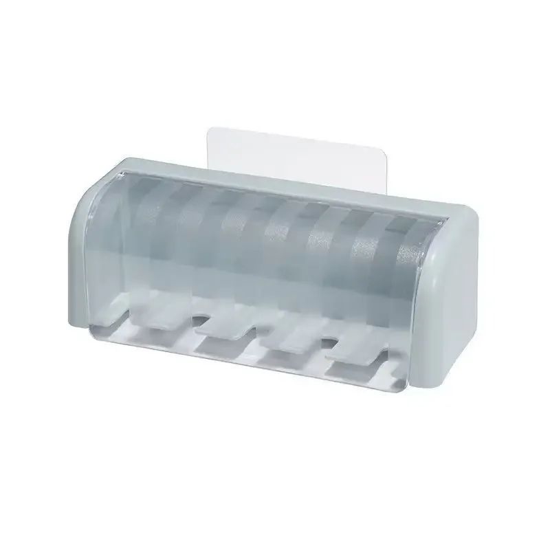 Punch-Free Toothbrush Holder with Cover