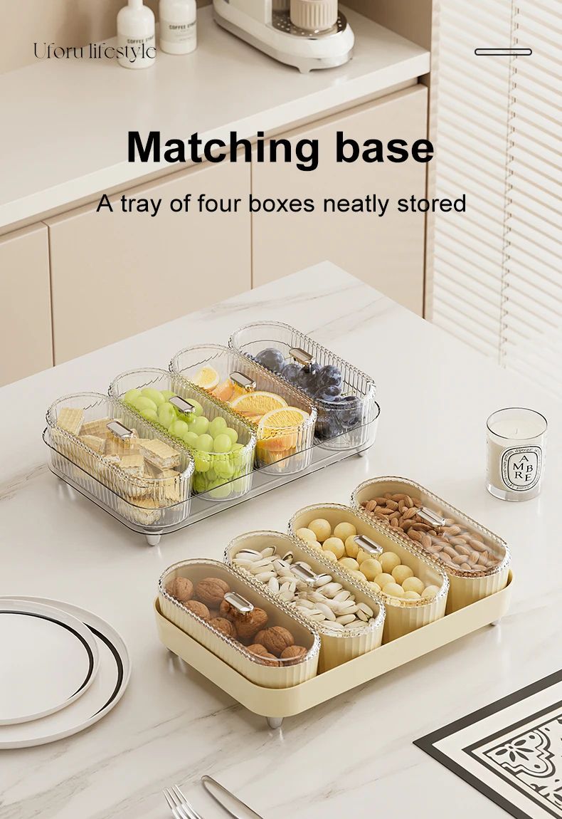 Home Living Fruit and Snack Bowl with Lid