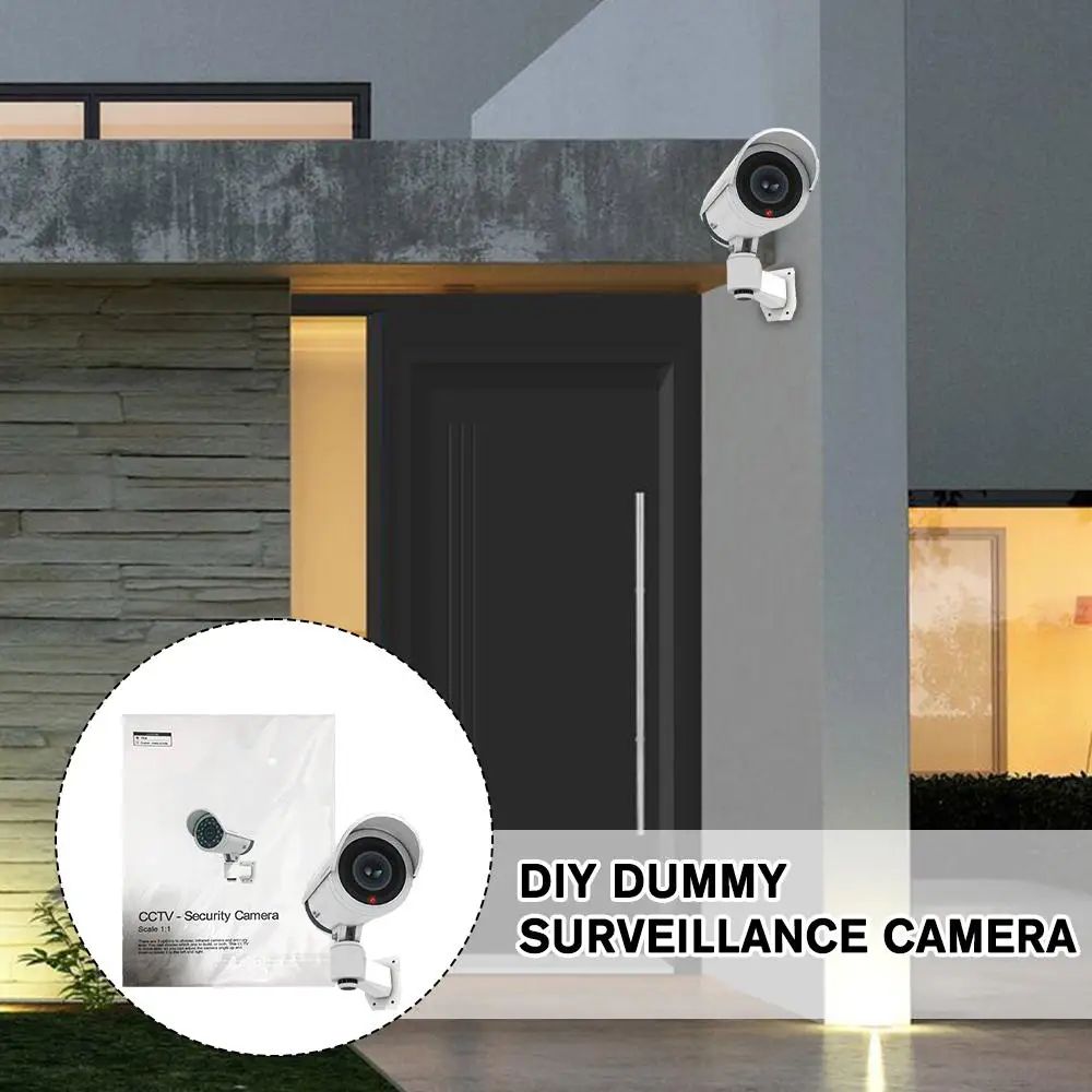 Dummy CCTV Camera with LED Security Light