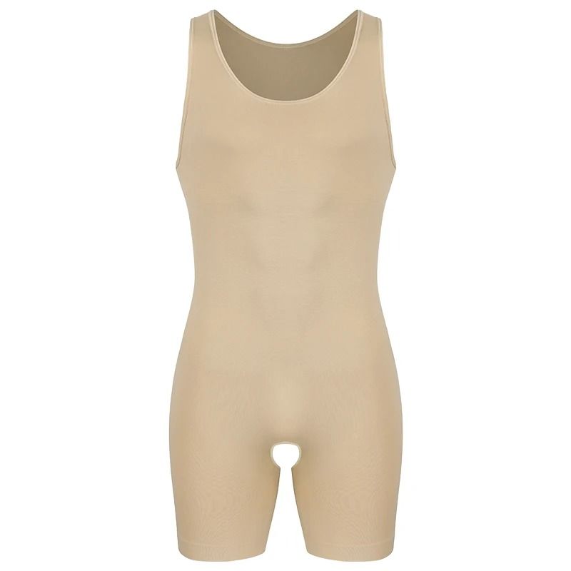Men's Compression Bodysuit Full Body Shaper Slimming Undershirt