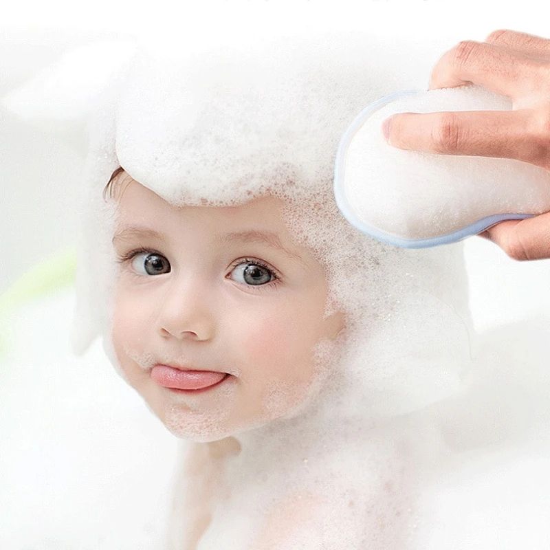 Baby Bath Sponge Brush Soft Cartoon Shower Loofah Gentle Newborn Bath Scrubber