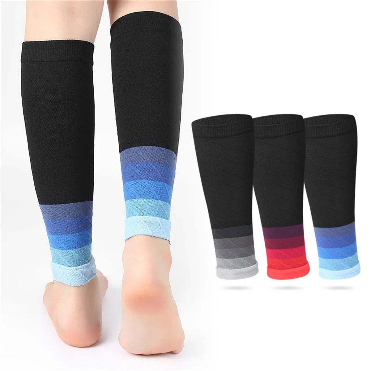 Calf Compression Sleeves for Running and Sports Muscle Support Pair