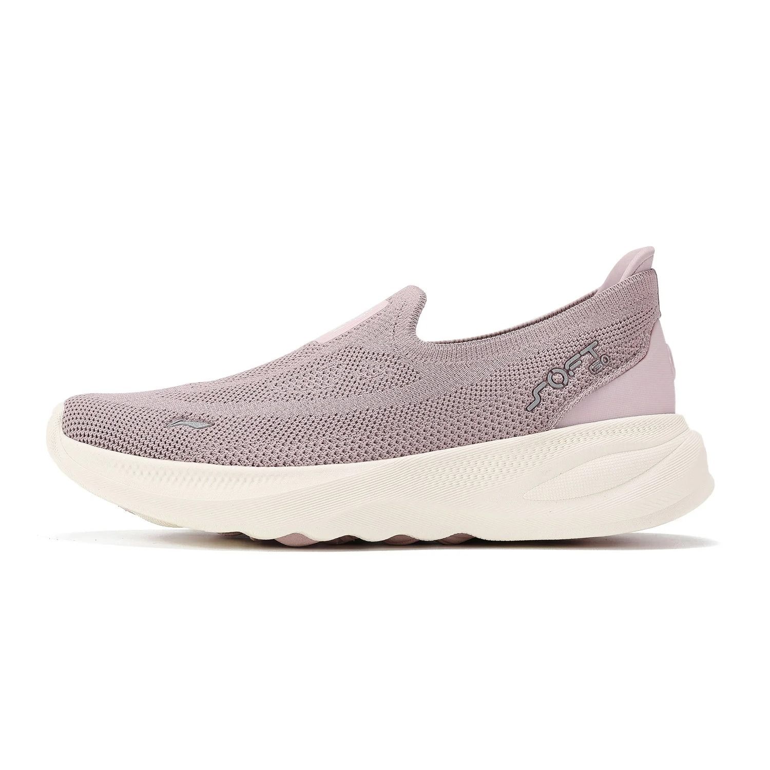 Women Knit Slip On Walking Shoes Breathable Flexible Cushion Sneakers