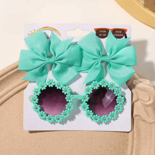 SunBlossom Kids Hair and Sunglasses Set
