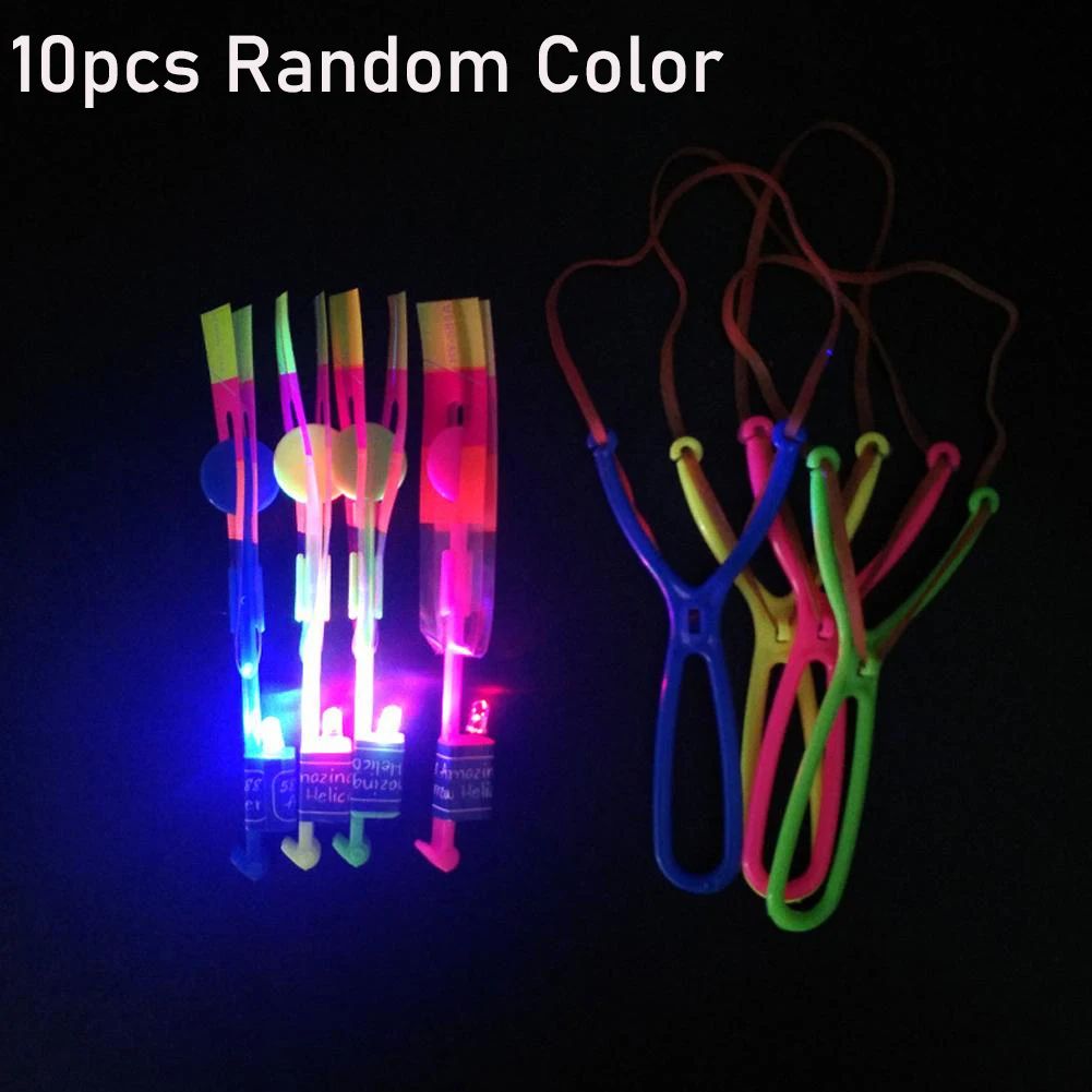 LED Flying Slingshot Toy Set
