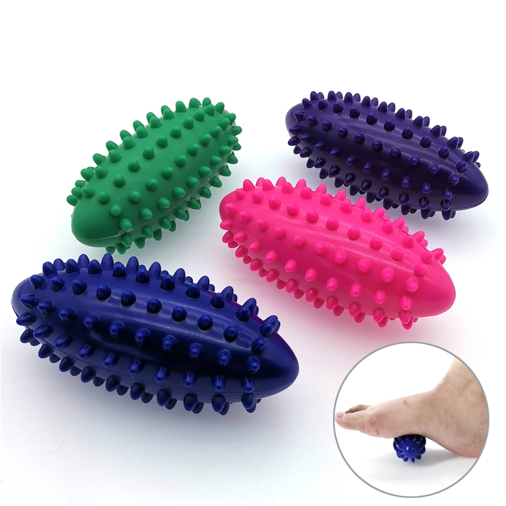 Hedgehog Ball Fascia Relax Massager, PVC Foot Massage Ball Spiky Reliever, Plantar Fasciitis Trigger Point Shiatsu