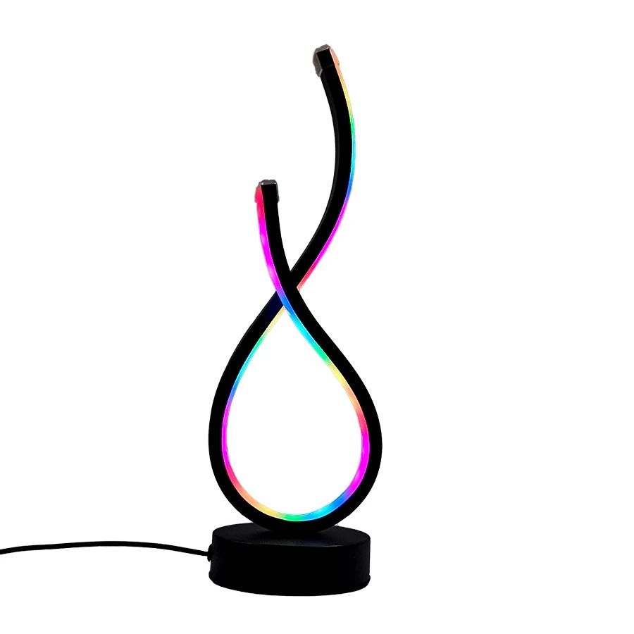 Modern USB LED Desk Lamp with Adjustable Lighting and Button Control