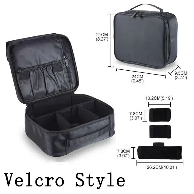 Waterproof Travel Makeup Bag Professional Cosmetic Case with Brush Organizer