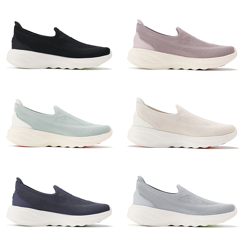 Li Ning SOFT GO 2 KNIT Women Slip-On Walking Sneakers, Lightweight, Breathable, Cushioned Comfortable Casual Shoes