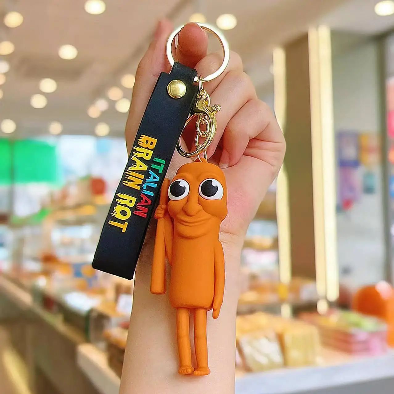 Creative Character Wrist Strap Keychain Pendant – Collectible Figurine Bag Charm