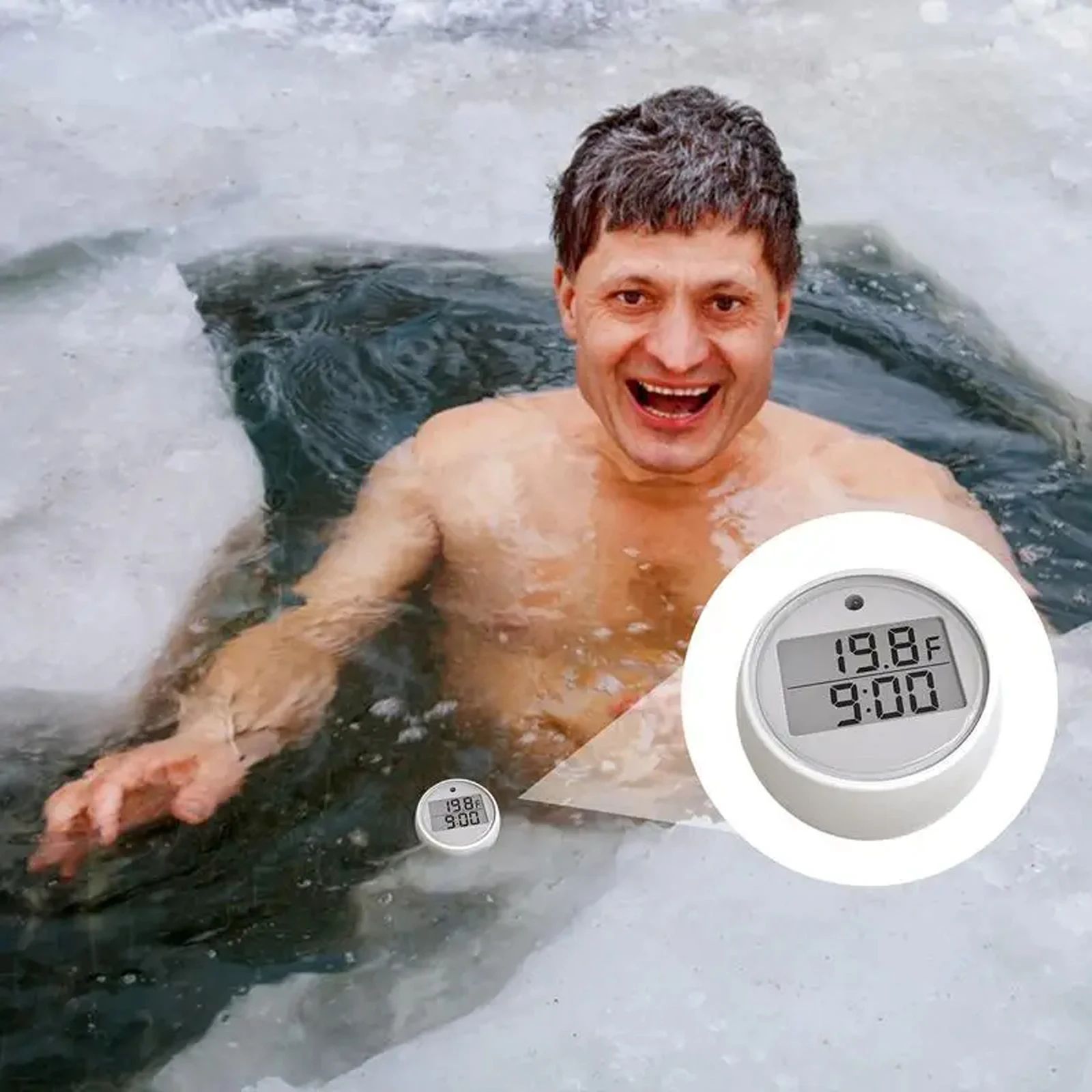 Floating Pool Thermometer Digital Water Temperature Monitor with LED Display