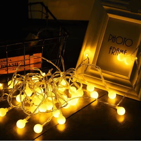 GlowGarden 10 m USB Battery LED String Lights Garland