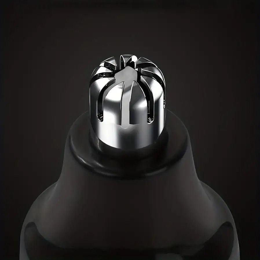Compact Rechargeable Nose Hair Trimmer and Facial Hair Remover