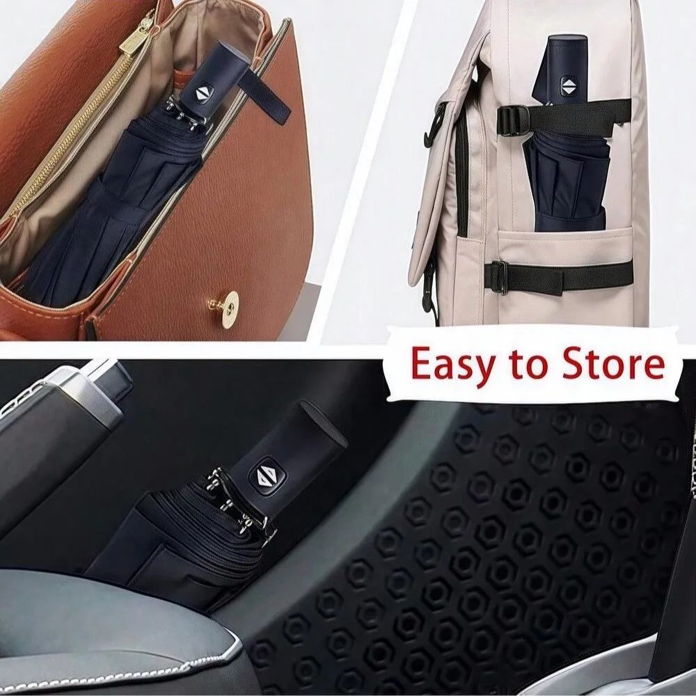 8-Rib Automatic Folding Umbrella