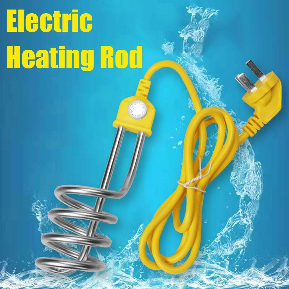 Portable Electric Water Heater Rod, Stainless Steel Mini Immersion Heater for Travel, Coffee & Tea Boiling