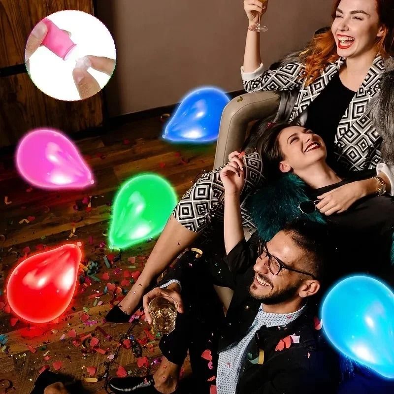 10-Piece Mini LED Balloon Lights | Colorful Luminous Tumbler Lamps