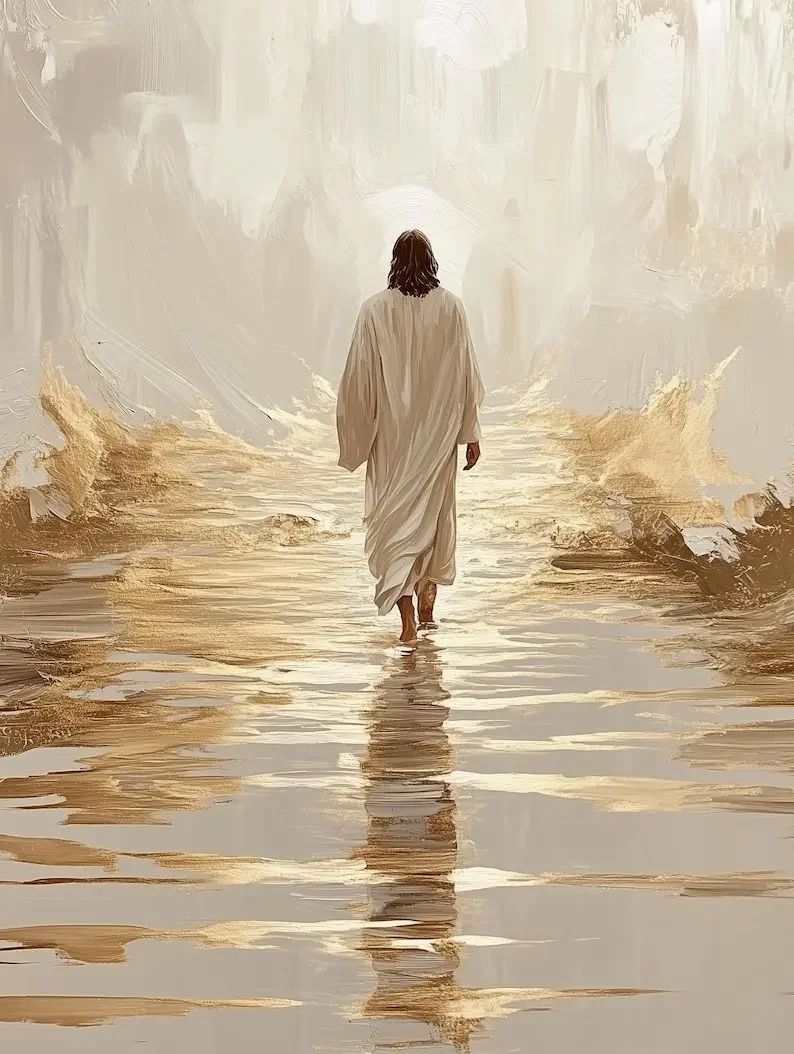 Sacred Heart Jesus Canvas Wall Art Christian Religious Poster