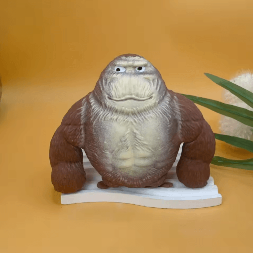 Cute Stretchable Gorilla Figurine Funny Monkey Desk Ornament & Stress Toy