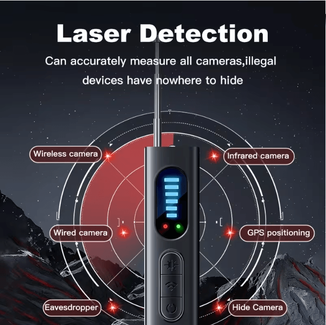SecureScan Anti Spy Hidden Camera Detector RF Signal Scanner