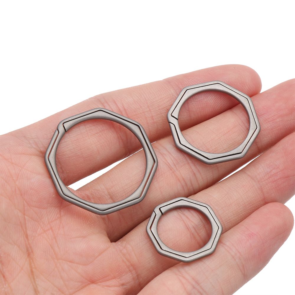 Quickdraw Outdoor Tool, Titanium Key Ring, Super Lightweight Keychain Hanging, Buckle Key Rings Holder