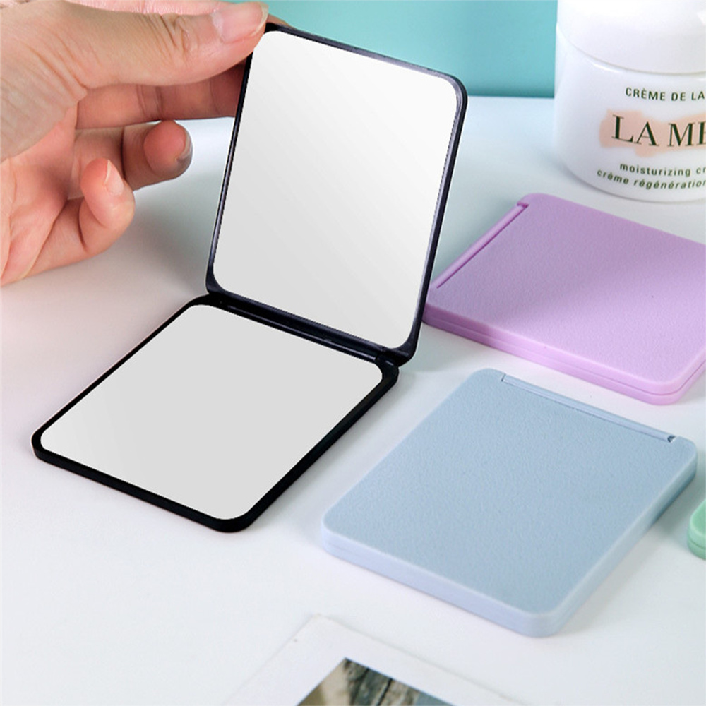 Rectangle Folding Makeup Mirror Portable High Definition Pocket Vanity, Double Side Cosmetic Makeup Mirror for Women