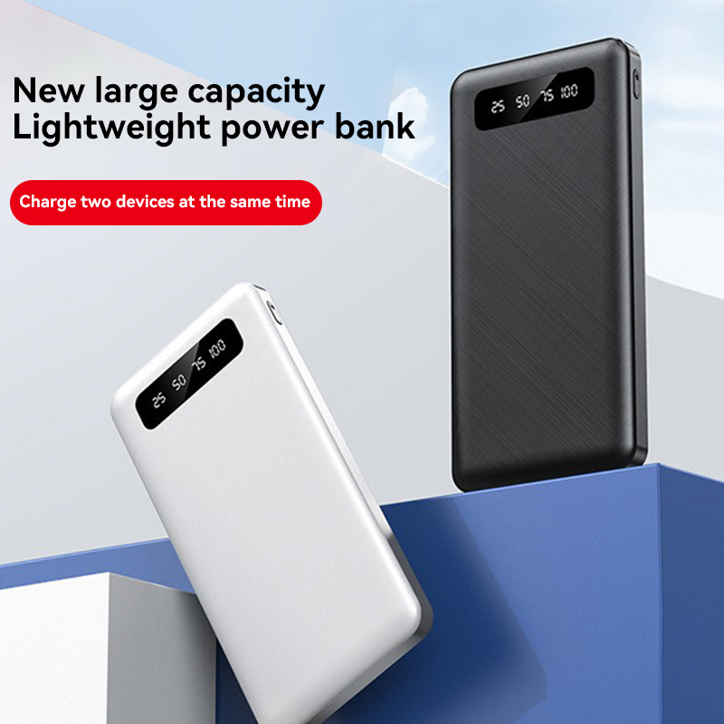 High Capacity Powerbank, Fast Charging Portable Charger with Flashlight, Battery Pack for iPhone Samsung Huawei