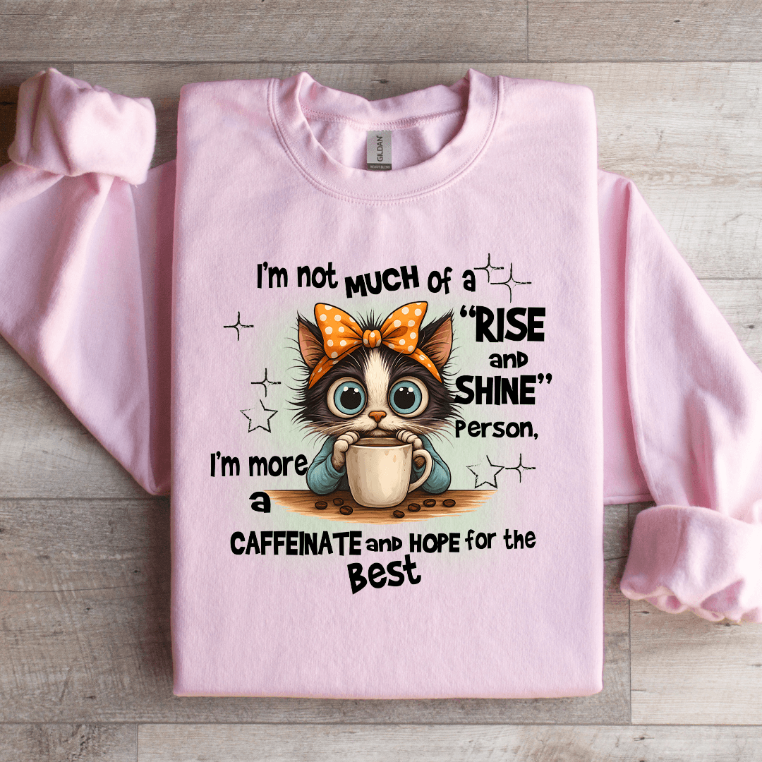 I'm Not Much of A Rise And Shine Person Sweatshirt