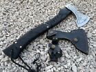 Unique Viking Axe Custom Handmade Carbon Steel Blade Axe Camping Axe Christmas