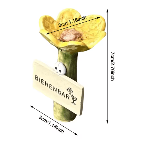Insect Drinkers Flower Shaped Bee Drinking Cups for Garden Pollinators