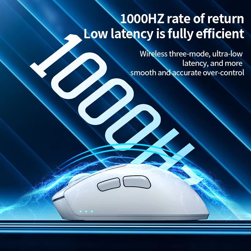 SOREX X1 Tri Mode Wireless Gaming Mouse, Bluetooth 5.0, 1000Hz Polling, 6400 DPI Lightweight Control