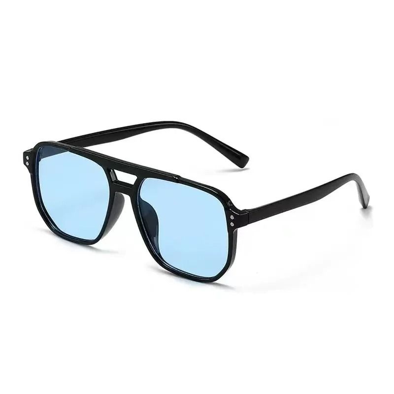 Vintage Oversized Square Sunglasses with UV400 Protection for Men and Women