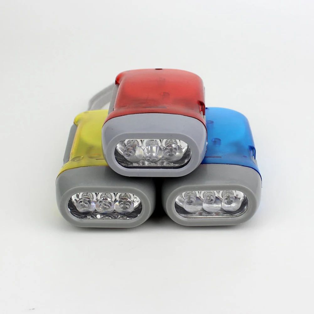Hand Press Dynamo LED Emergency Flashlight