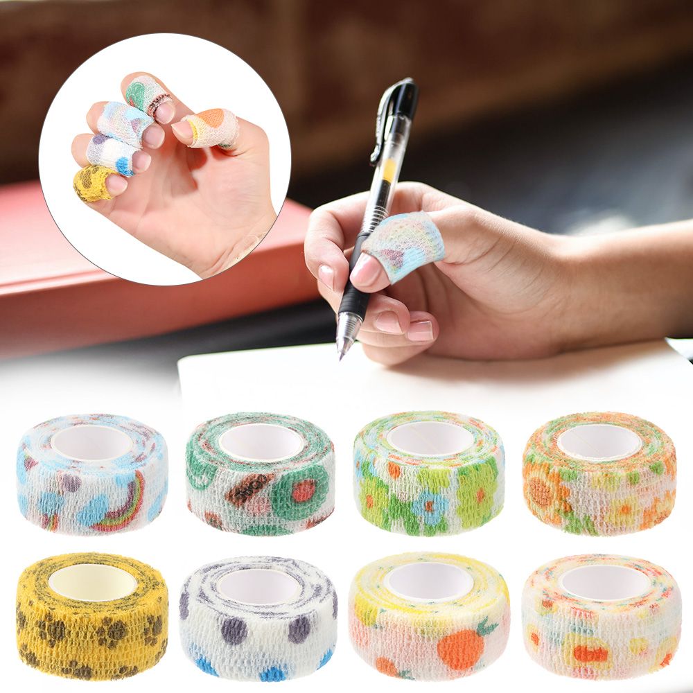 Printed Medical Self Adhesive Elastic Bandage Wrap Tape, Finger Joint and Knee First Aid Kit Pet Tape