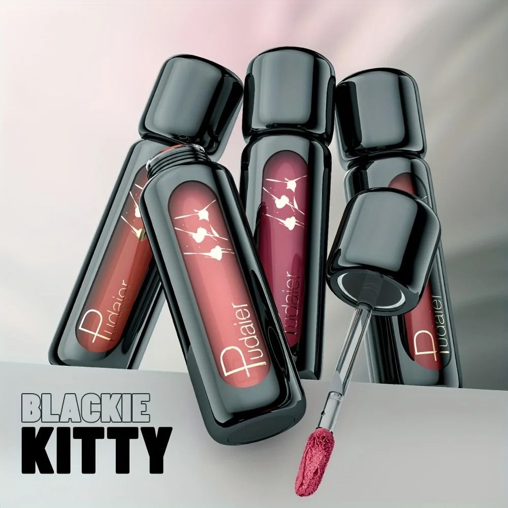 VelvetBloom Matte Velvet Lip Gloss High Pigment Liquid Lip Mud