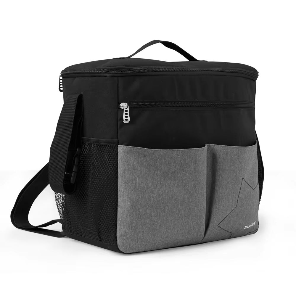 Insular Large Capacity Diaper Backpack with Anti Loss Zipper Travel Maternity Nursing Bag