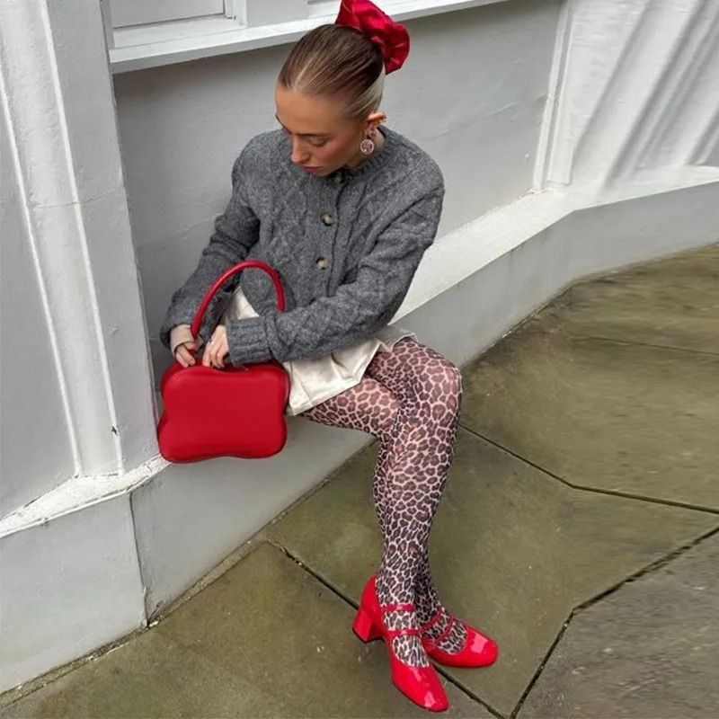 Leopard Print Fashion Tights