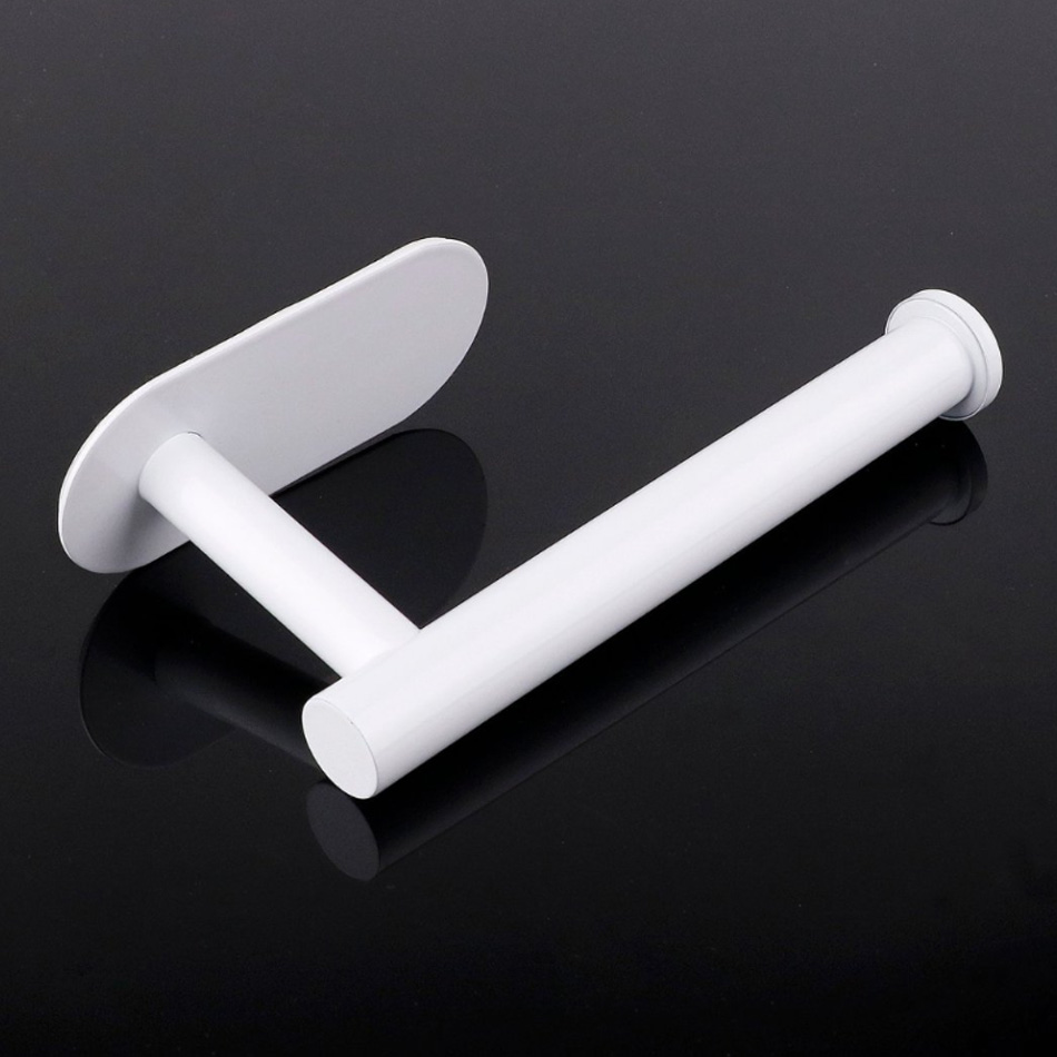 Adhesive Toilet Paper Holder Stainless Steel Wall Mounted Tissue Rack