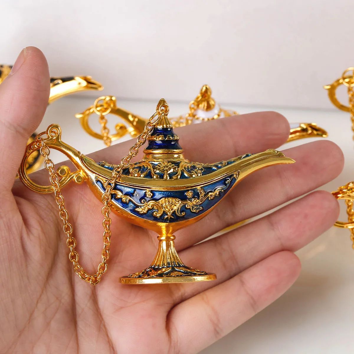 Vintage Aladdin Lamp Metal Home Decor Genie Lamp Ornament