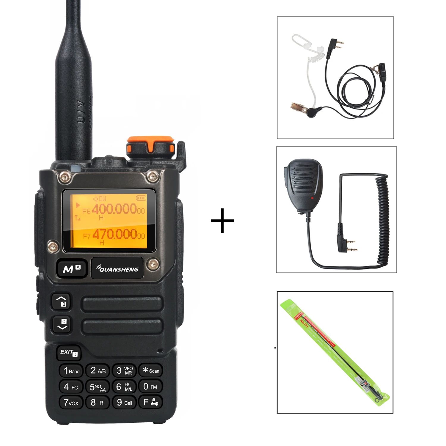 Quansheng UV-K5(8) Multi-Band Two-Way Radio with Air Band Receive, DTMF & Fast Frequency Scan