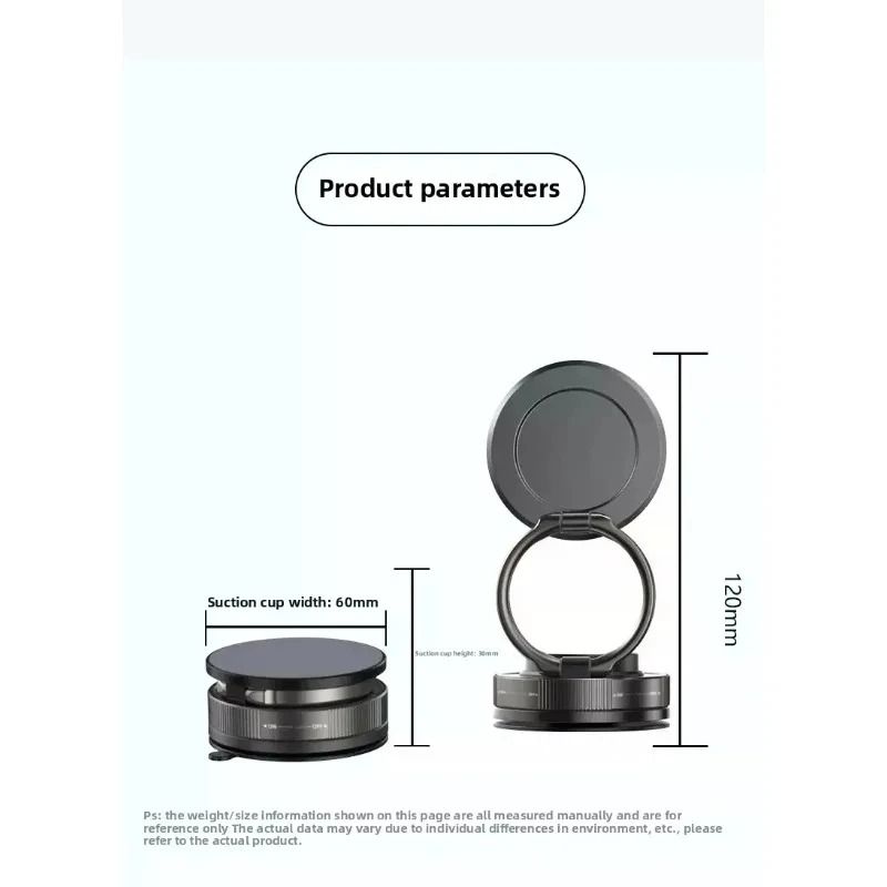 Vacuum Magnetic Phone Holder with Strong Suction Cup Adjustable Stand