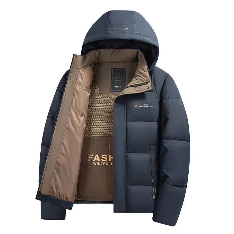 Graphene Thermal Windproof Jacket – Mens Winter Fashion Hooded Overcoat