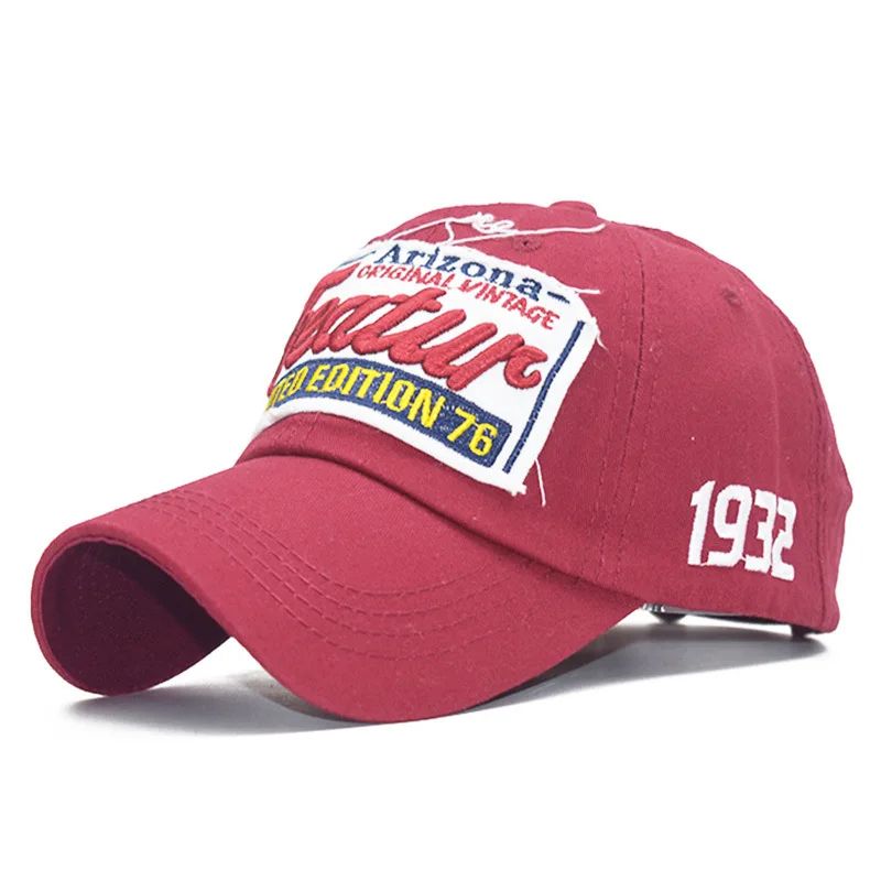 Men's Letter Embroidery Baseball Cap – Adjustable Cotton Snapback Casual Hat