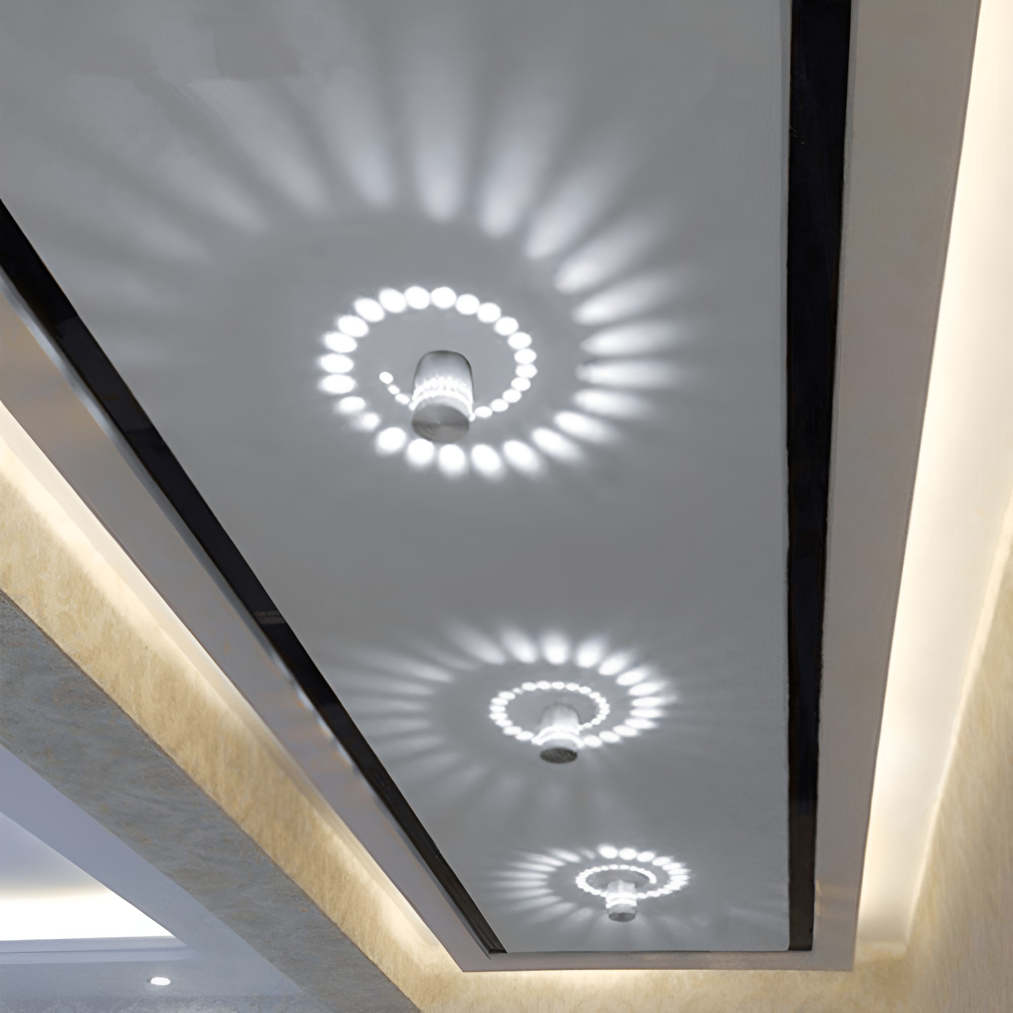 Spiral Hole LED Wall Light
