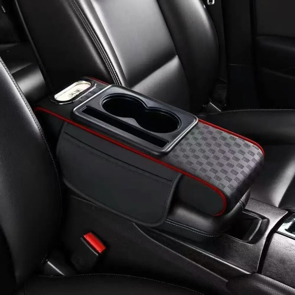 Multifunctional Armrest Cushion – PU Leather Center Console Height Increaser – High-Yield Cockpit Interaction Hub