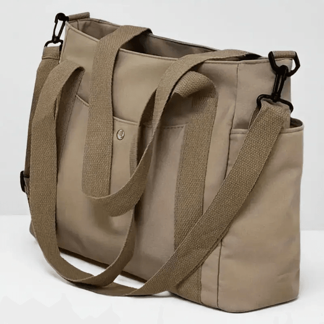 Large Capacity Nylon Crossbody Bag with Adjustable Shoulder Strap