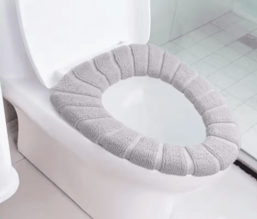 plush Toilet Seat Cover – Warm Soft Acrylic Toilet Mat Washable Bathroom Lid Cover