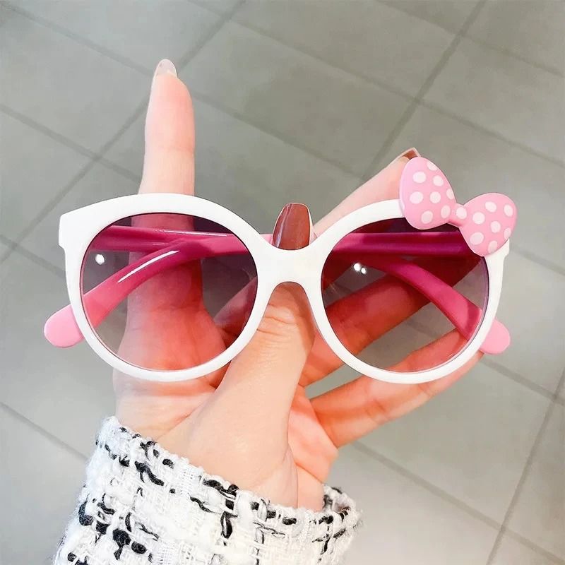 Oversized Bow Decor Kids Sunglasses Fun Party Travel Sun Glasses for Teens and Children