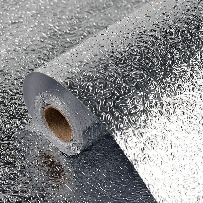 High-Temperature Self-Adhesive Aluminum Foil Paper – Waterproof and Oil-Proof Kitchen Backsplash Sticker