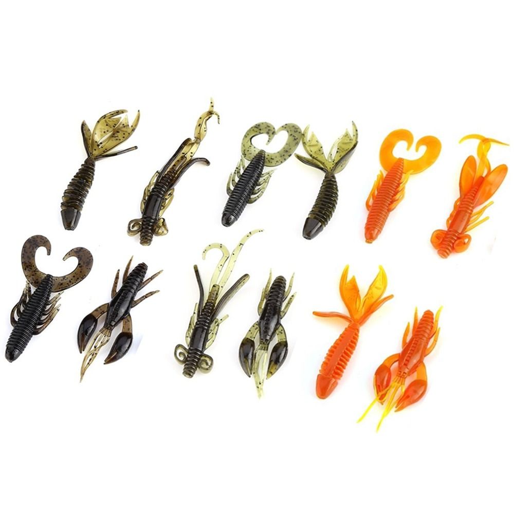 Soft PVC Lobster Bait Worm Crawfish Lure Multiple Sizes for Fishing
